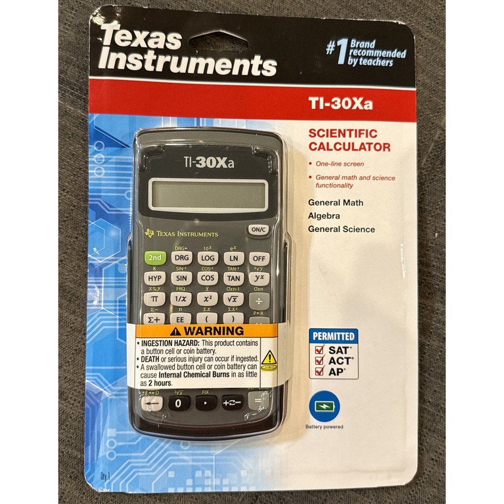 New Texas Instruments‎ TI-30Xa Scientific Calculator - New With Tags
